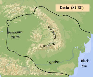 Il regno dei Daci durante il regno di Burebista