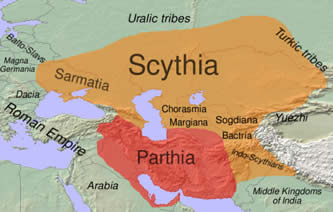 il territorio degli Sciti 100 a.C.