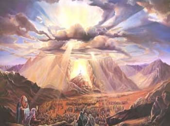 Mosè conduce gli
      Israeliti fuori dall'Egitto e  annuncia il nuovo Dio