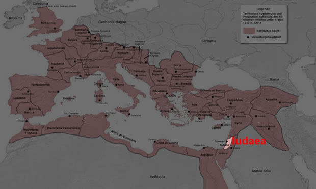 le province romane sotto Traiano (117 d. C.)